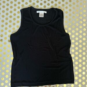 Kiara Black Fitted Sleeveless Tank Top